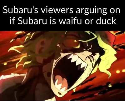 I'll say Subaru is a cute waifu and deserves true love