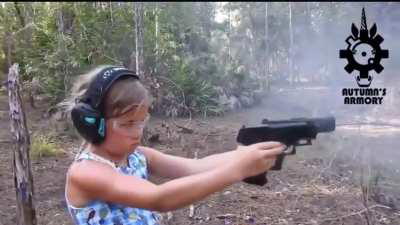 What is she training for?