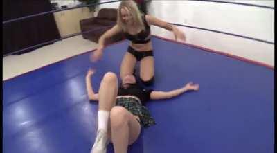 Becca enjoys choking and strangling poor Peyton