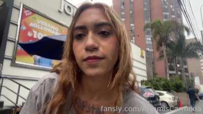 My new cumwalk + cum taxi-ride!!