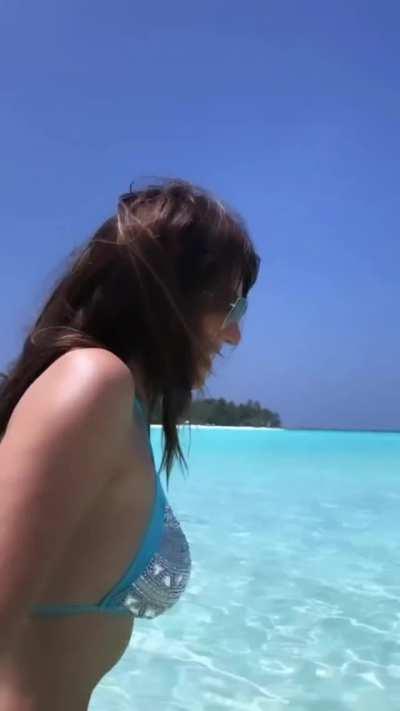 Her latest ig reel in a bikini