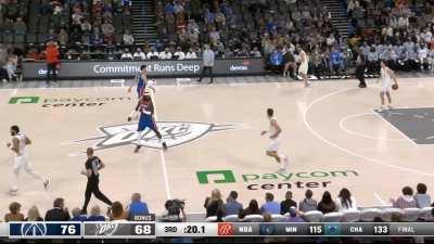 [Highlight] Pokusevski shows off his size and handle to go coast-to-coast against Neto