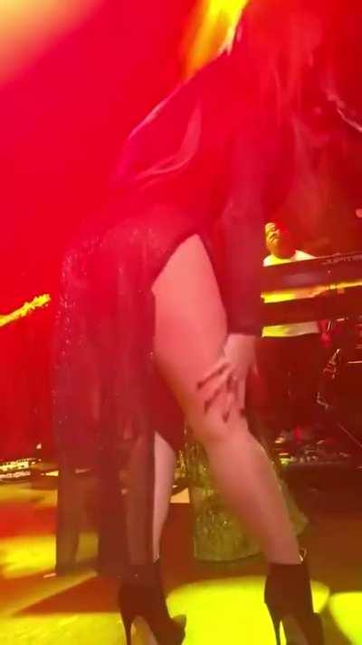 Jojo showing the goods