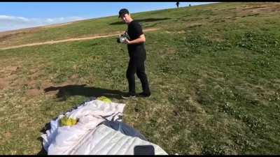 Drone Pilot who Crashed into Paraglider Pretends to Give Info Before Running Away in San Diego, California