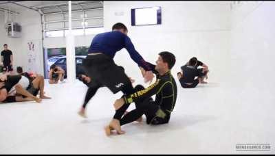 90 second Rafa Mendes sequence against a game training partner before submission