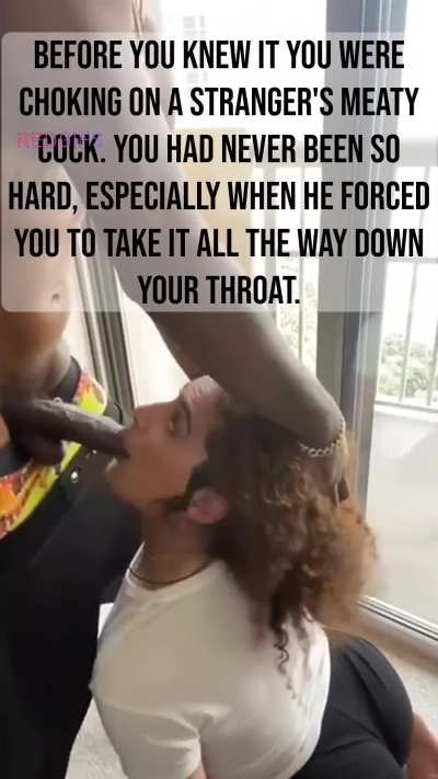 Explore new horizons, suck cock.