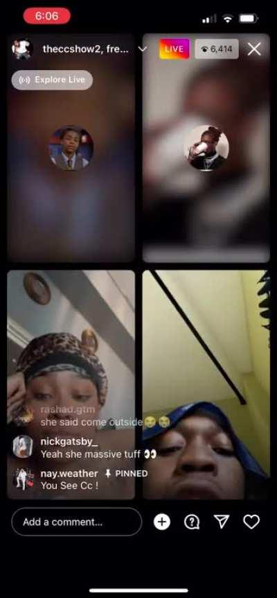 Another part of 26AR vs K Goddess (this was after she said f AR’s dead homies, which I didn’t record 🤦🏽‍♀️)