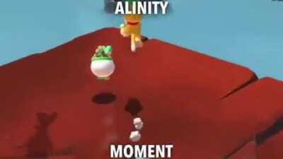 MARIO YEETS CAT OFF OF CLIFF