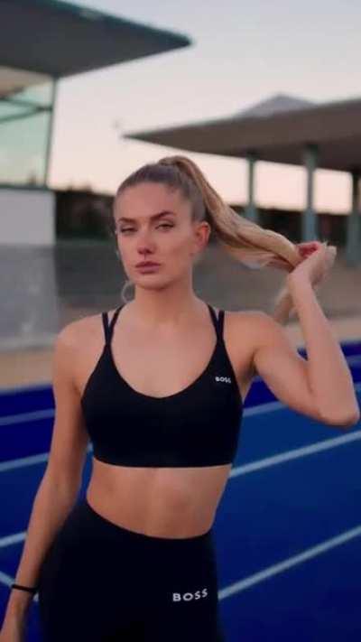 Alica playing with her hair