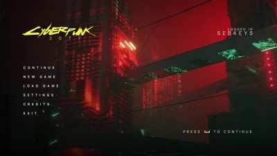 I made my own custom start screen for Cyberpunk 2077!