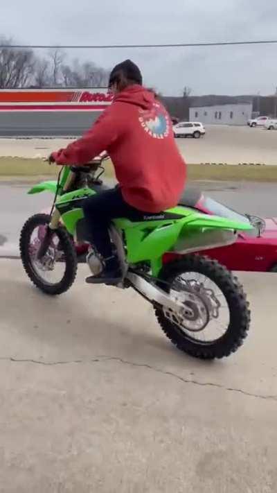 WCGW Test driving a new dirt bike