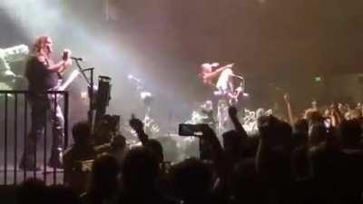 Didn't get the whole thing, but here's another angle on the impromptu Highway To Hell from LA's show!