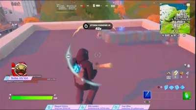 So I used a flare gun in Tilted Towers...