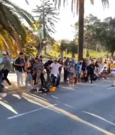 he slid so far too 😰