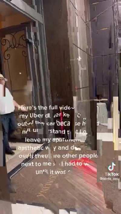 The driver had better gotten a good tip 