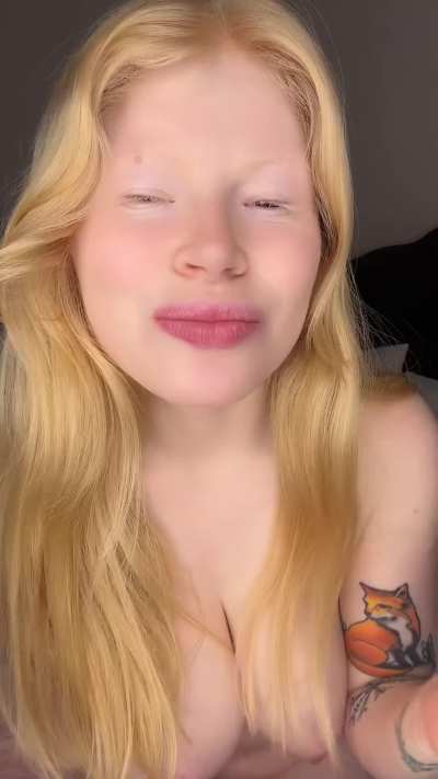 Do men enjoy large albino milkers?