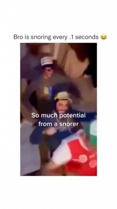 snoring is superpower 🦸‍♂️