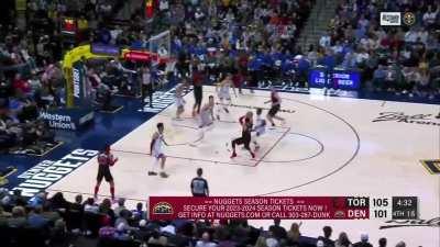 [Highlight] The Toronto Raptors Attacking Jokic every possession in crunch time