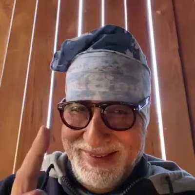 Why is Amitabh Bachchan always seen wearing Bandana at home?
