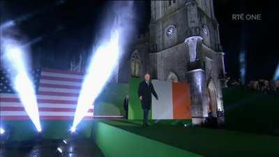 Joe Biden's WWE entrance last night