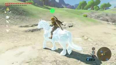 Ice horse!!….pretty cool glitch