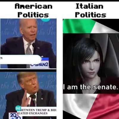 I prefer Italian politics