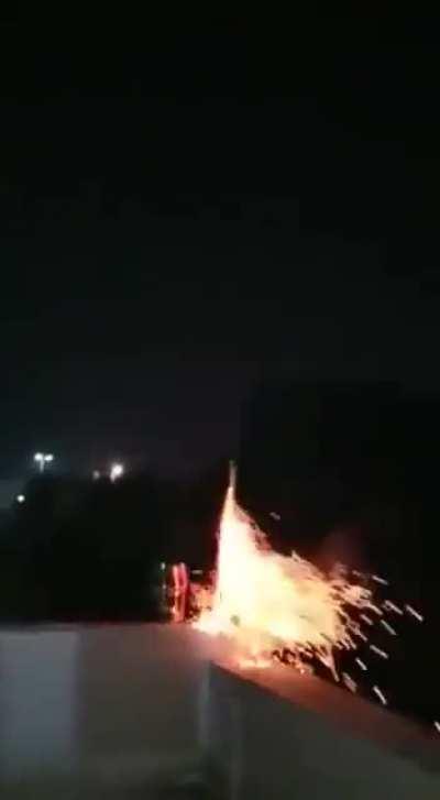 Trying to light a rocket