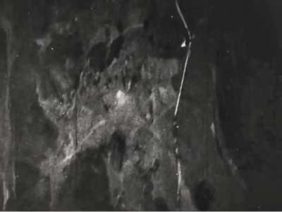 MiG-15 pilot ejects from his stricken fighter under the guns of 1st Lt. Kenneth L. Palmer's 25th Fighter Interceptor Squadron F-86 Sabre over Korea on June 29th 1953