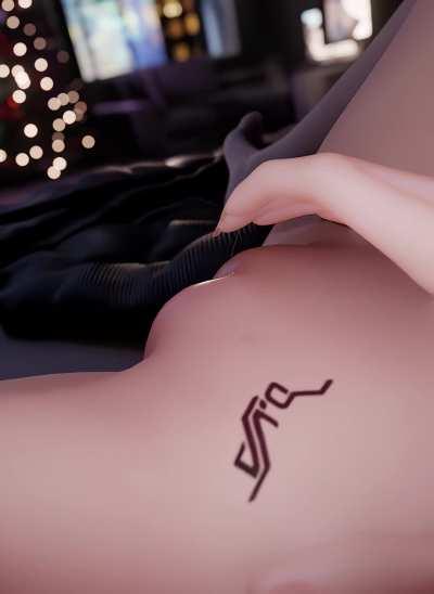 playing with her perfect pussy