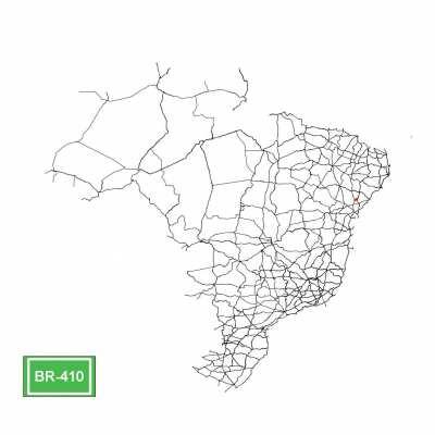 Fiz um vídeo com as rodovias federais do país ordenadas por seu código