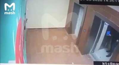 Almost got away with it, if it wasn't for a slow elevator