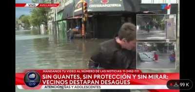 Periodista de TN se cae en vivo