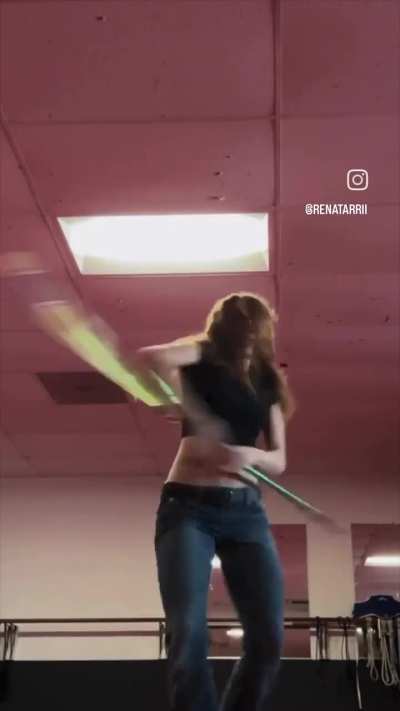 This one gang kept wanting her to join cause she’s pretty good with a bo staff.