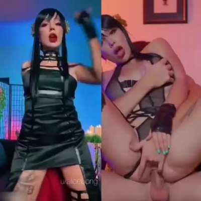 my cosplay on tiktok vs my cosplay on Reddit