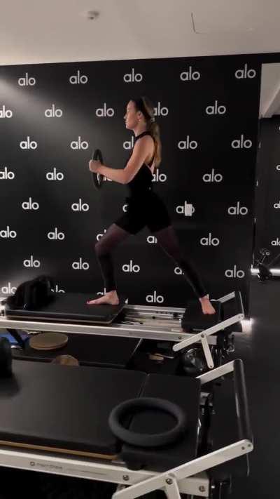 Brie practicing pilates (2023) 