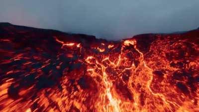 Flying my drone into a Volcano / @nicolas_gaillard