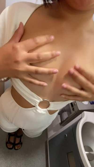 You wanna suck on my Asian tits?