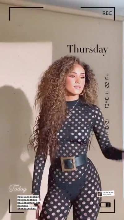 Another angle of Skylar in a sexy see-through body suit