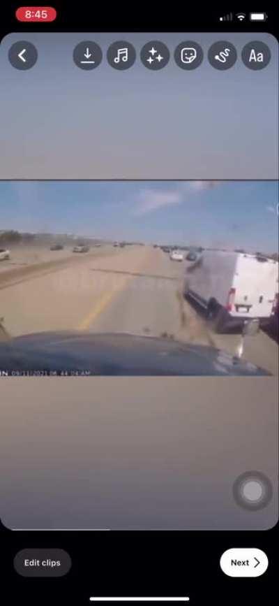 Semi truck gets sent off ledge