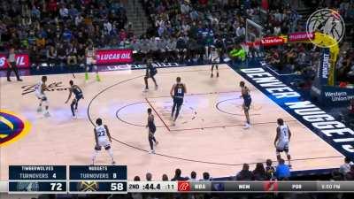 [Highlight] KAT hits Wolves’ 16th three of the first half against the Nuggets, setting a franchise record