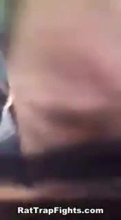 Girl losing a fight evens the odds by stabbing her opponent