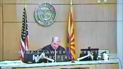 Judge destroys Trump lawyers evidence in Arizona.