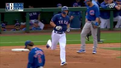 [Highlight] [Highlight] Corey Seager hits his third home run of spring training to give the Rangers an early lead.
