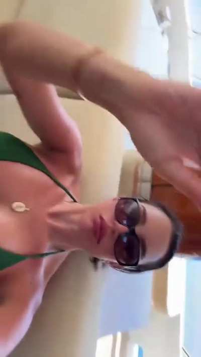 In green bikini top - Tiktok July 2025