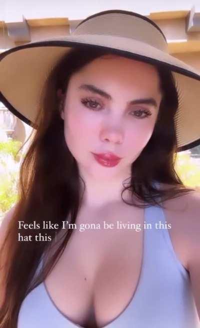 McKayla showing off her hat | IG story 6/23/24