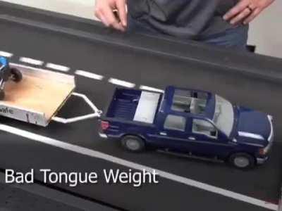 How position of trail load impact on balance of vehicle.