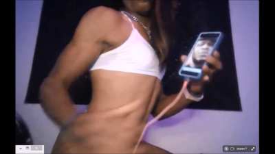 Dominant horny super fit ebony tranny.