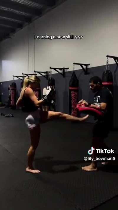 Lily | learning a new skill | Tiktok | August 2023