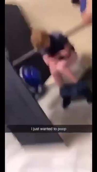 To take a dump in peace