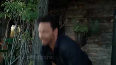 Aubrey Reynolds kicks a man in the balls in Vacation Home Nightmare 2023